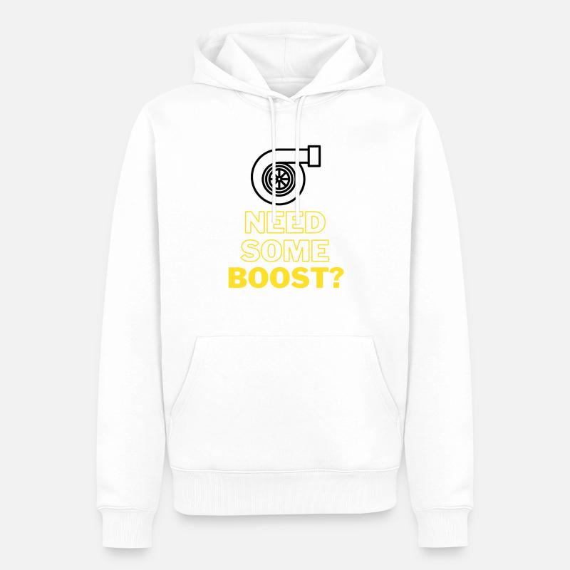 Need some Boost - Sweat à capuche Premium bio Homme - blanc