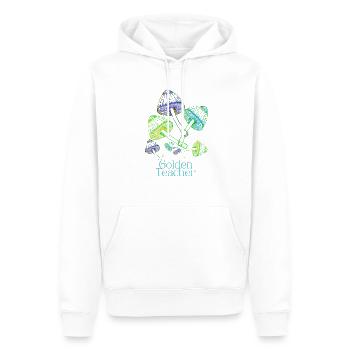 Golden Teacher Magic Mushrooms - Männer Premium Bio Hoodie - Weiß - Vorne - Nico (187cm)