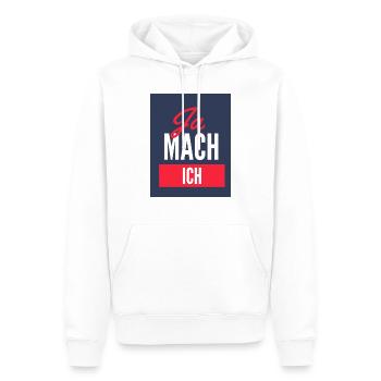 Antwort auf (fast) alles - Männer Premium Bio Hoodie - Weiß - Vorne - Nico (187cm)