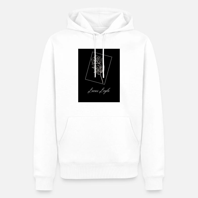 Locus Leylo - Männer Premium Bio Hoodie - Weiß