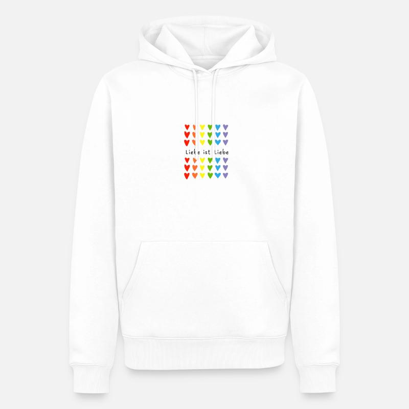 F57D3DB3 0E14 4B77 B8D8 3C907079F51C - Männer Premium Bio Hoodie - Weiß