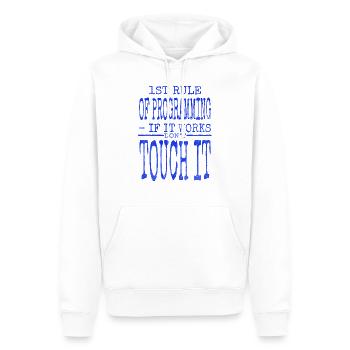 funny sayings christmas carols - Männer Premium Bio Hoodie - Weiß - Vorne - Nico (187cm)