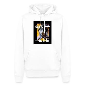 Art - Männer Premium Bio Hoodie - Weiß - Vorne - Nico (187cm)