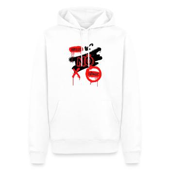 Berlin NÖ Kölln - Cooles Statement Shirt Berlin - Männer Premium Bio Hoodie - Weiß - Vorne - Nico (187cm)