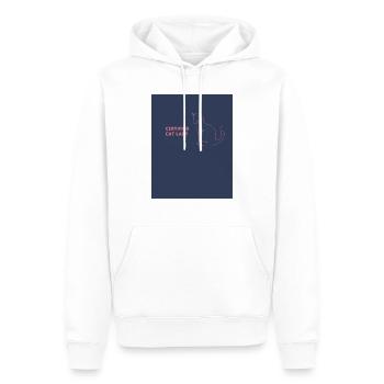 Cat Lady. - Männer Premium Bio Hoodie - Weiß - Vorne - Nico (187cm)