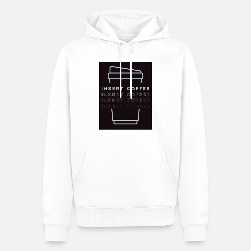 Insert Coffee Cup 2 LHBPHBBST - Männer Premium Bio Hoodie - Weiß