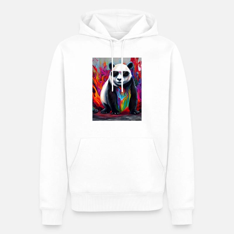Sonnenbrille - Männer Premium Bio Hoodie - Weiß