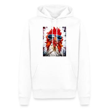 Sonnenbrille - Männer Premium Bio Hoodie - Weiß - Vorne - Nico (187cm)