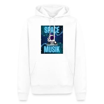 Space Musik - Männer Premium Bio Hoodie - Weiß - Vorne - Nico (187cm)