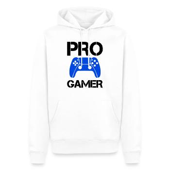 Pro Gamer - Men’s Premium Organic Hoodie - white - Front - Nico (187cm)