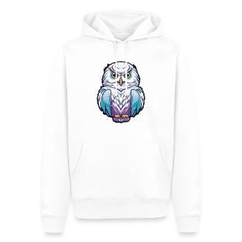 Harfang des neiges - Sweat à capuche Premium bio Homme - blanc - Devant - Nico (187cm)