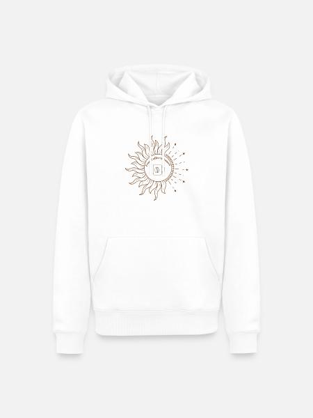 FROM COFFEE TO SUNSET - Männer Premium Bio Hoodie - Weiß