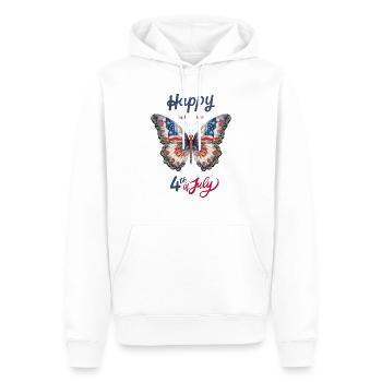 Happy 4 th of july 4500 5400 px - Männer Premium Bio Hoodie - Weiß - Vorne - Nico (187cm)