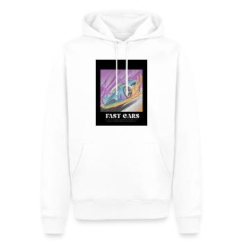 Sportcar - Männer Premium Bio Hoodie - Weiß - Vorne - Nico (187cm)