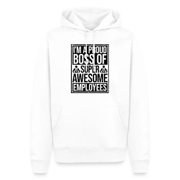 I'm A Proud Chef Of Super Awesome Employees Job - Männer Premium Bio Hoodie - Weiß - Vorne - Nico (187cm)