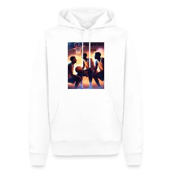 enjoy your life 1 - Männer Premium Bio Hoodie - Weiß - Vorne - Nico (187cm)