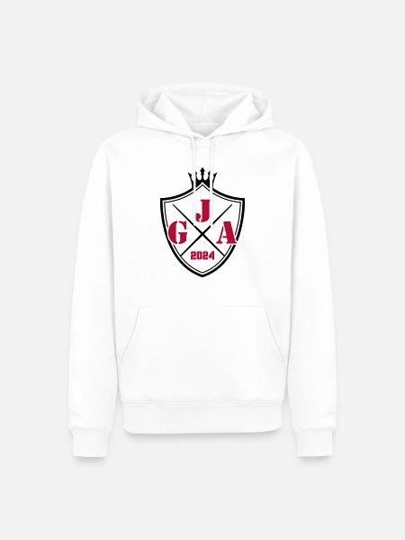 jga 2024 wappen - Männer Premium Bio Hoodie - Weiß