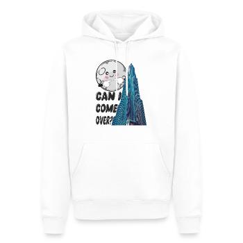 can i come over? - Männer Premium Bio Hoodie - Weiß - Vorne - Nico (187cm)