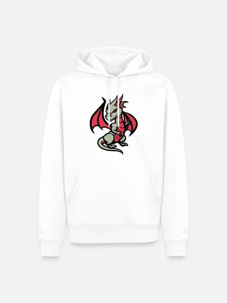 Dragon Comic - Men’s Premium Organic Hoodie - white