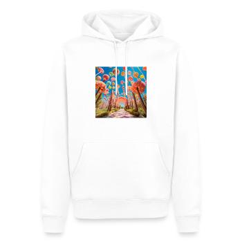 Süßigkeiten Wunderland - Männer Premium Bio Hoodie - Weiß - Vorne - Nico (187cm)
