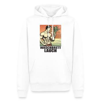 Waschbrett Lauch Fun - Männer Premium Bio Hoodie - Weiß - Vorne - Nico (187cm)