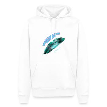 Write your own destiny - Sweat à capuche Premium bio Homme - blanc - Devant - Nico (187cm)
