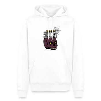 soyons effrayants - Sweat à capuche Premium bio Homme - blanc - Devant - Nico (187cm)