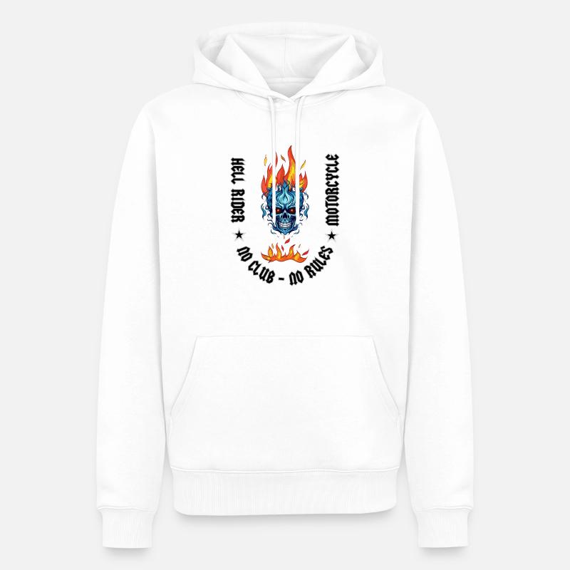 Cavalier de l’enfer - Sweat à capuche Premium bio Homme - blanc