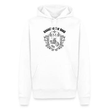 Chevalier sur la route - Sweat à capuche Premium bio Homme - blanc - Devant - Nico (187cm)