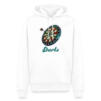 dartscheibe darts - Männer Premium Bio Hoodie - Weiß - Vorne - Nico (187cm)