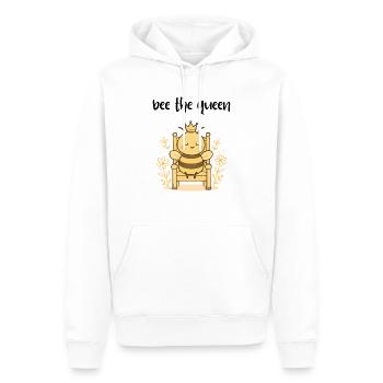 Biene Königin Sprüche Geschenk - Männer Premium Bio Hoodie - Weiß - Vorne - Nico (187cm)