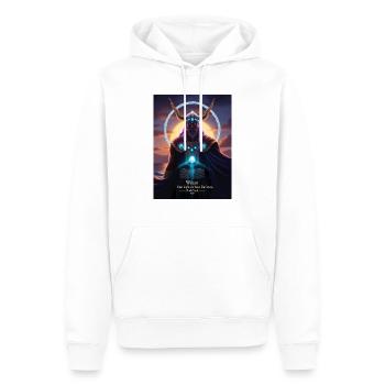 Wotan - Männer Premium Bio Hoodie - Weiß - Vorne - Nico (187cm)
