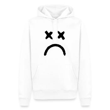 Smiley Crossed Eyed Sad Smiley - Männer Premium Bio Hoodie - Weiß - Vorne - Nico (187cm)