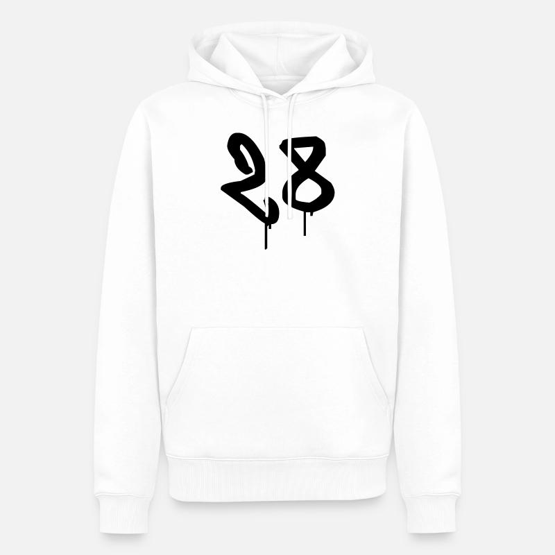 Graffiti : 28 - Männer Premium Bio Hoodie - Weiß
