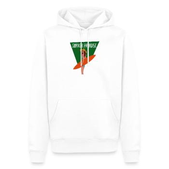 Paradis d'été - Sweat à capuche Premium bio Homme - blanc - Devant - Nico (187cm)