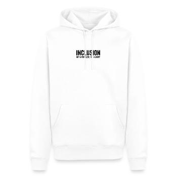 T-shirt d'éducation spéciale droit d'intégration inclusion - Sweat à capuche Premium bio Homme - blanc - Devant - Nico (187cm)