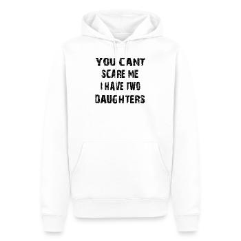 Meilleur père papa papa fille papa papa amour héros - Sweat à capuche Premium bio Homme - blanc - Devant - Nico (187cm)