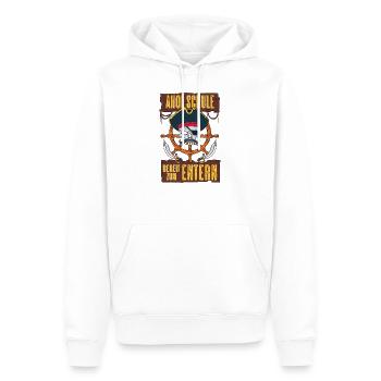 Piraten Schulkind Schulanfang Einschulung Geschenk - Männer Premium Bio Hoodie - Weiß - Vorne - Nico (187cm)
