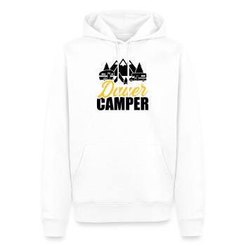 Camping - Männer Premium Bio Hoodie - Weiß - Vorne - Nico (187cm)