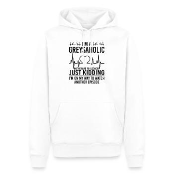 I'm A Greysaholic - Männer Premium Bio Hoodie - Weiß - Vorne - Nico (187cm)