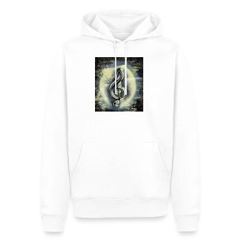 1000 000 000 - Sweat à capuche Premium bio Homme - blanc - Devant - Nico (187cm)