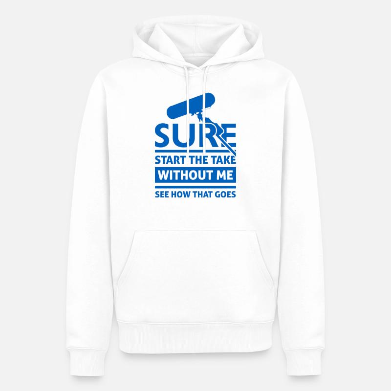 Prothésiste du son rigolo - Sweat à capuche Premium bio Homme - blanc