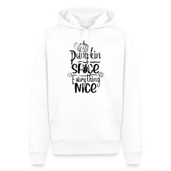 Herbst Kürbis Herbstlich Herbstferien - Männer Premium Bio Hoodie - Weiß - Vorne - Nico (187cm)