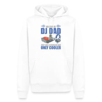 Awesome DJ Dad Just Like A Regular Dad Only Cooler - Sweat à capuche Premium bio Homme - blanc - Devant - Nico (187cm)