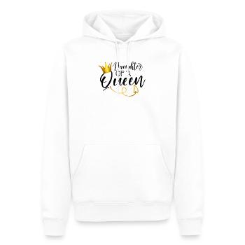 Daughter Of A Queen Crown Print Onesie - Männer Premium Bio Hoodie - Weiß - Vorne - Nico (187cm)