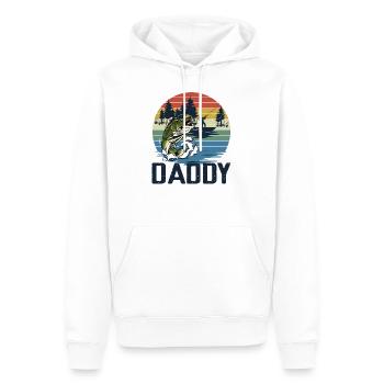 Fishing Daddy Matching - Männer Premium Bio Hoodie - Weiß - Vorne - Nico (187cm)
