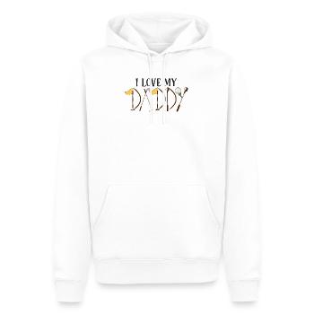 I Love My Daddy Baby Onesie Golfing - Sweat à capuche Premium bio Homme - blanc - Devant - Nico (187cm)