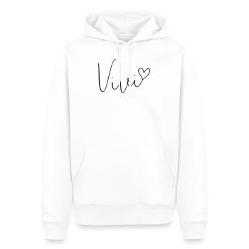 Vivi Name Vorname Vivien Vivian - Männer Premium Bio Hoodie - Weiß - Vorne - Nico (187cm)