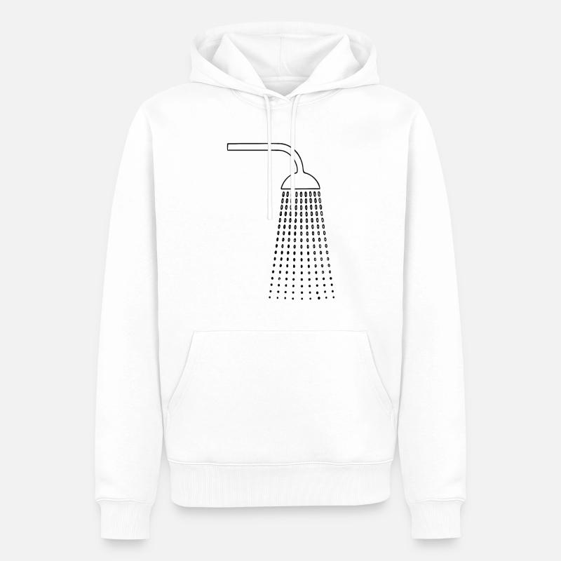 Dessins de douche - Sweat à capuche Premium bio Homme - blanc