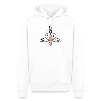 Keltisches Symbol, Mutter mit zwei Kindern. - Männer Premium Bio Hoodie - Weiß - Vorne - Nico (187cm)